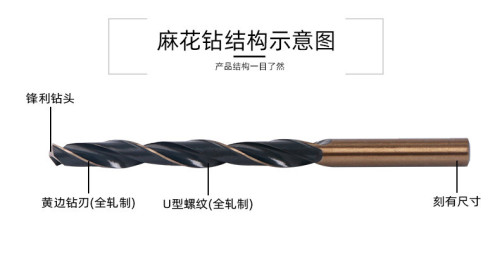 Double hair twist drill 6542 twist drill bit Stainless steel drill bit Cobalt drill bit High speed steel twist drill bit