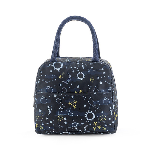 Insulated lunch bag with aluminum foil and thickened design, ideal for students' hand-held ice packs, office lunch boxes, and portable meal carriers.