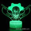 LED night light, touch creative table lamp, suitable for import, 3D, remote control, creative gift