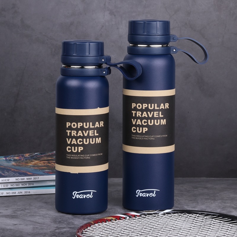 850ml de gran capacidad 304 aerosol termo plástico taza creativa deportes al aire libre Ike acero inoxidable con aislamiento hervidor té red