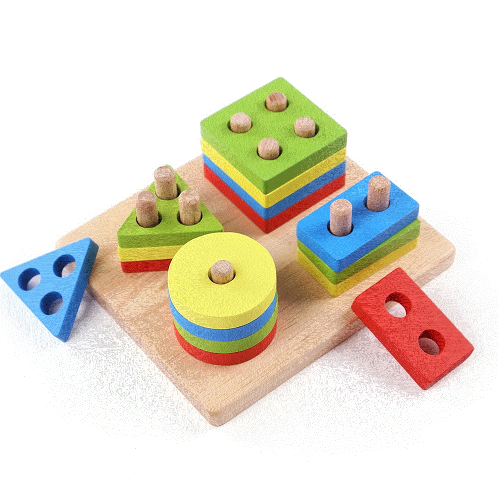 Когнитивный конструктор для раннего возраста, Montessori, игрушка, раннее образование, восприятие цвета