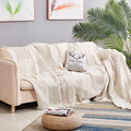 网红沙发套罩棉麻沙发布全盖四季通用床头罩布桌布纯色线毯盖巾