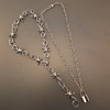 Necklace, brand metal accessory, detachable set, European style, wholesale