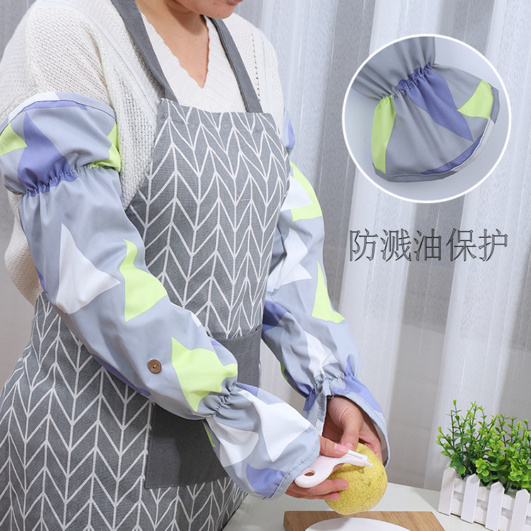 Wholesale Kitchen Oil-Splash-Proof Gloves with Sleeves, Breathable Waterproof Sleeves, Long Loose-Fitting Work Sleeveless Arm Protectors