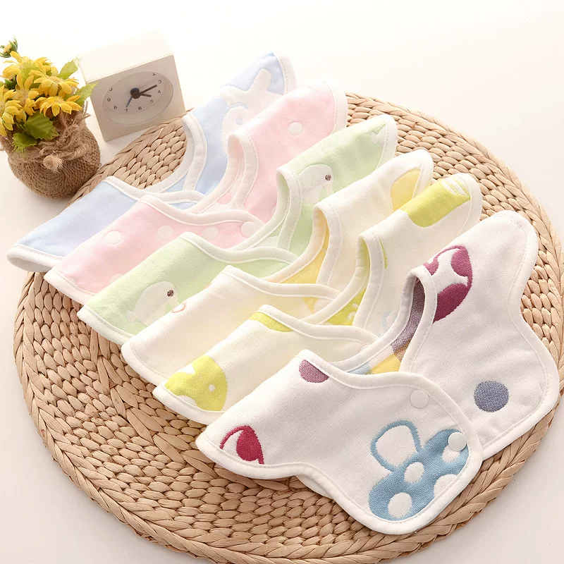 Gauze eating bib, children's laundry basket