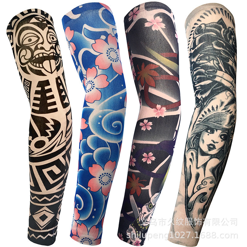 Tattoo Sleeve Long Pattern Clothing Riding Sun Protection Fishing Outdoor Travel Tattoo Sleeve Arm Set Big Flower Arm Tattoo Sleeve Long Pattern Clothing Riding Sun Protection Fishing Outdoor Travel Tattoo Sleeve Arm Set Big Flower Arm
