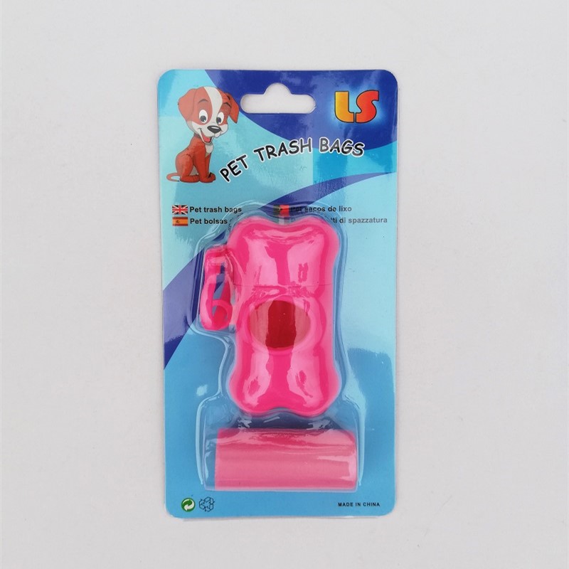 Fábrica al por mayor bolsa de basura para mascotas bolsa de basura de hueso traje de aseo para mascotas suministros de limpieza para mascotas