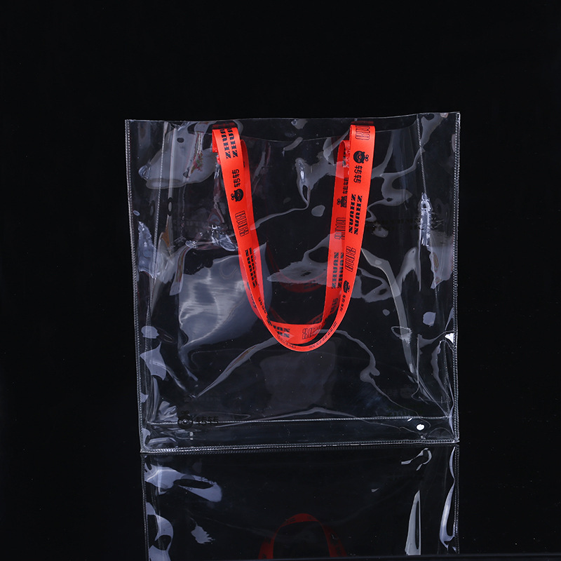 透明pvc袋果冻包礼品袋 网红购物袋塑料袋子手提袋展会推销