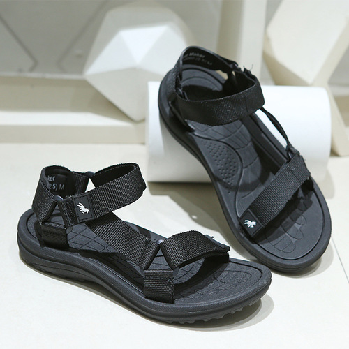 Casual sandals for men, summer outer wear, non-slip soft sole dual-purpose, Vietnamese sports men's beach sandals wholesale