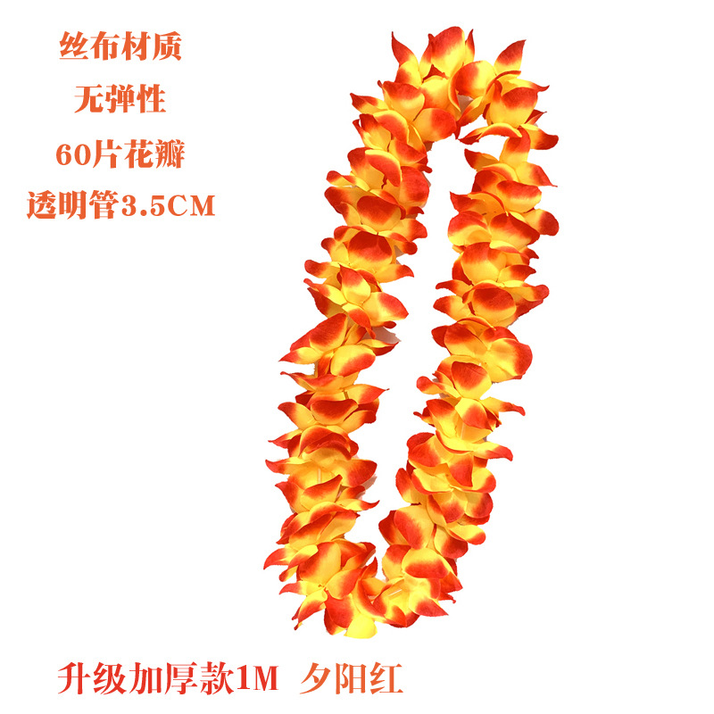 Transfronterizo exclusivo engrosado Garland Hawaiano hula dance club bar fiesta actividades de playa elogio rendimiento Festival