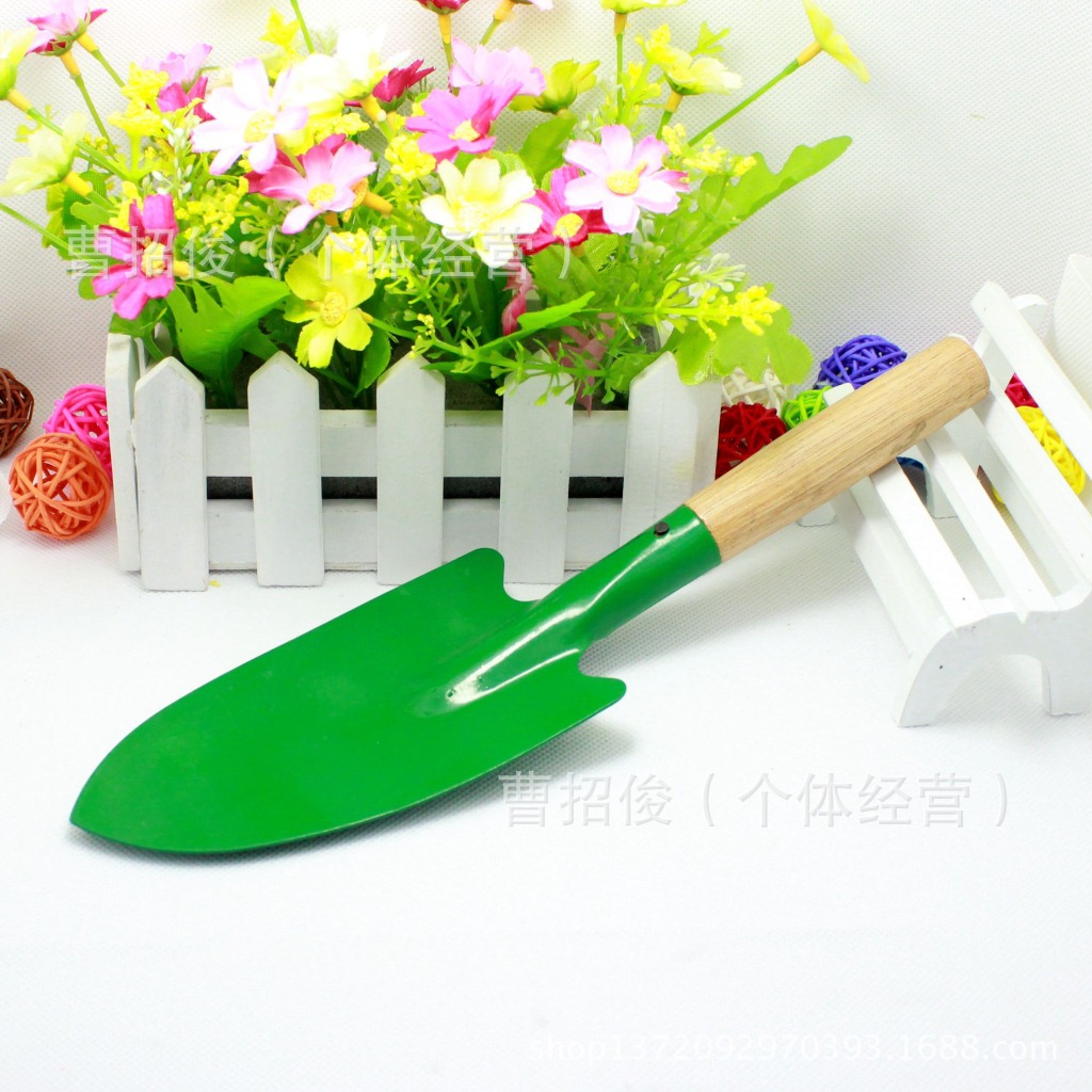 园艺铲子 木柄花铲 农用铲  铸铁五金工具 义乌2元店商品货源批发