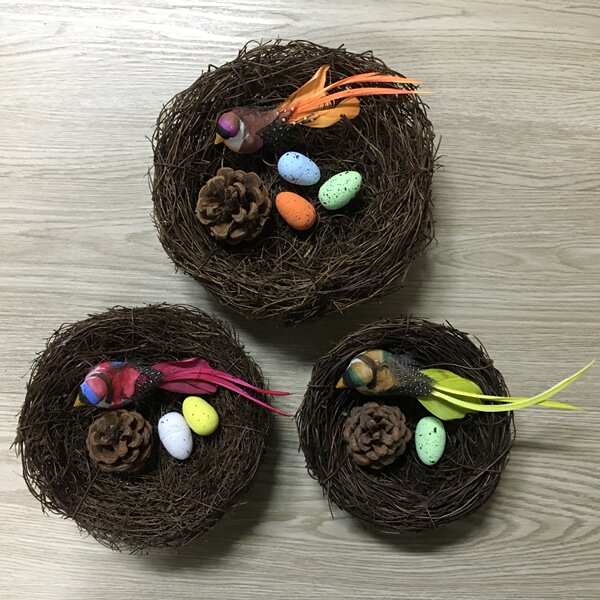Resurrection festival toad vine wrapped bird nest