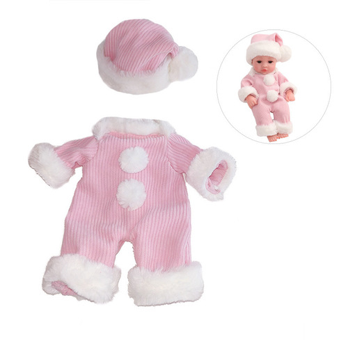 30cm Baby Simulated Doll Clothes Rebirth Baby Sleepwear Autumn/Winter Girl Toy Kindergarten Dress-Up DIY