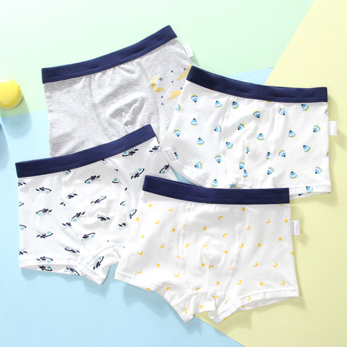 New boys' underwear pure cotton children's boxer briefs small, medium and large boys' boxer briefs baby shorts manufacturer