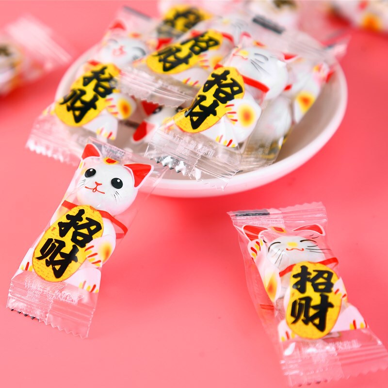 Lucky Bear, Lucky Cat, Panda Candy, Chocolate Beans, Biscuit Sandwich Candy, Casual Children's Snacks, Wholesale, Foreign Trade