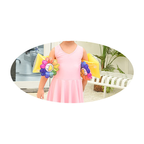 Philba Children Pineapple Watermelon Fruit Arm Ring Inflatable Doll Cartoon Water Sleeve Life Jacket Swim Ring