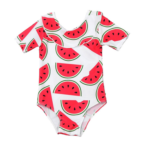 2020 new children's swimsuit girls one-piece sun protection Korean children 1-3 years old baby cute ins swimsuit