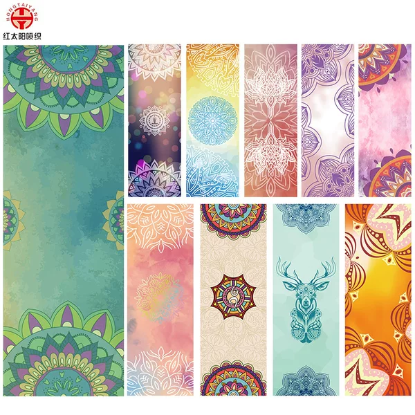 Factory yoga towel a generation of digital printing yoga towel silicone drop plastic yoga towel yoga towel spot
