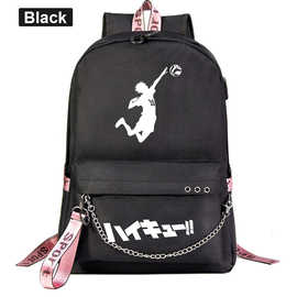 日漫动漫排球少年乌野飞心青少年学生书包男女休闲织带双肩背包