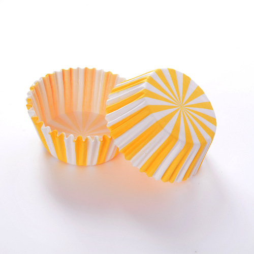 Wholesale 100 pieces of printed oil-proof medium snow cake cake paper cups, heat-resistant baking paper cake paper
