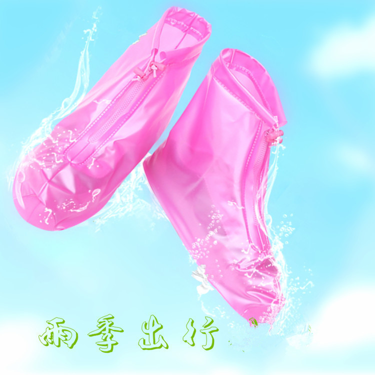 non-slip shoe covers for men and women PVC with zipper