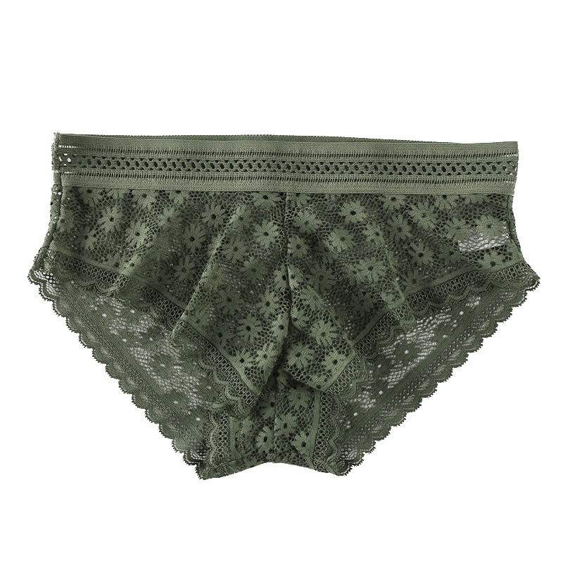 Puesto de suministro de ropa interior de encaje sexy para mujer nuevo ligero cómodo elástico para la piel calzoncillos de ropa interior de mujer