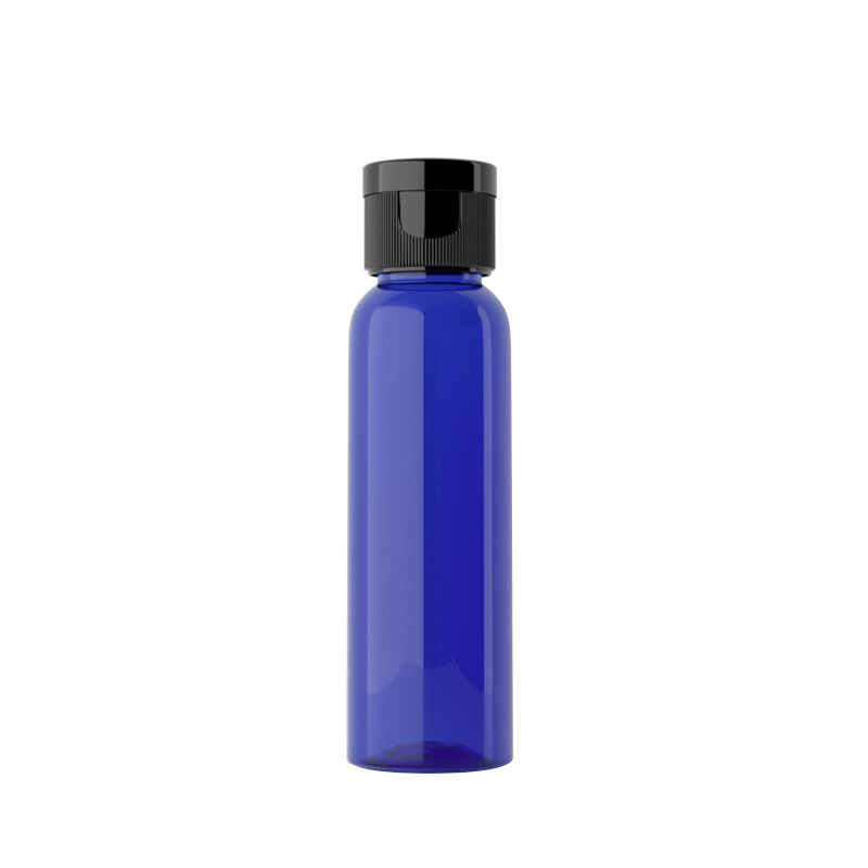 Botella de tapa redonda de hombro de 60ml botella de tapa de mariposa botella de rocío puro botella de plástico para mascotas botella de plástico cosmética botella de plástico