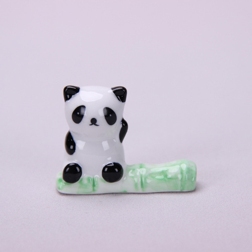 中日韩陶瓷筷子架卡通动物摆件12761 熊猫筷子架筷子托创意日用品