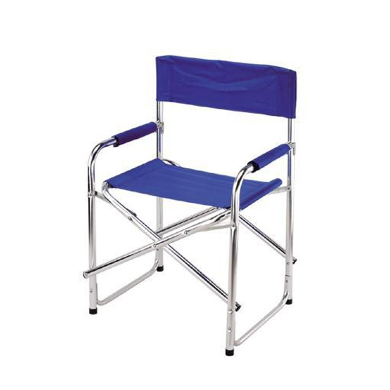 Suministro directo de fábrica esqueleto de metal Silla de camping silla de director Silla de ocio al aire libre tubo de aluminio silla de director Silla de playa