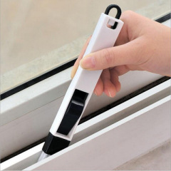 Promotional multi-purpose door and window groove cleaning brush with dustpan crevice brush computer keyboard brush corner dusting brush