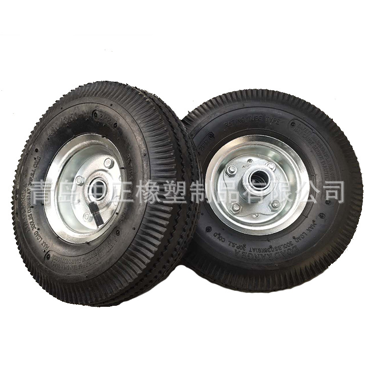 销售350－4铁轮辐工具车轮子加工多种花园车手推车发泡轮胶粉轮