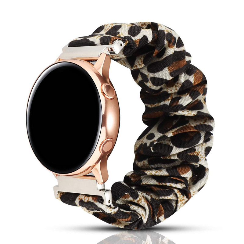 Suitable for Samsung Galaxy Watch 4 Active 18/ 20/22mm Leopard Print Hair Band