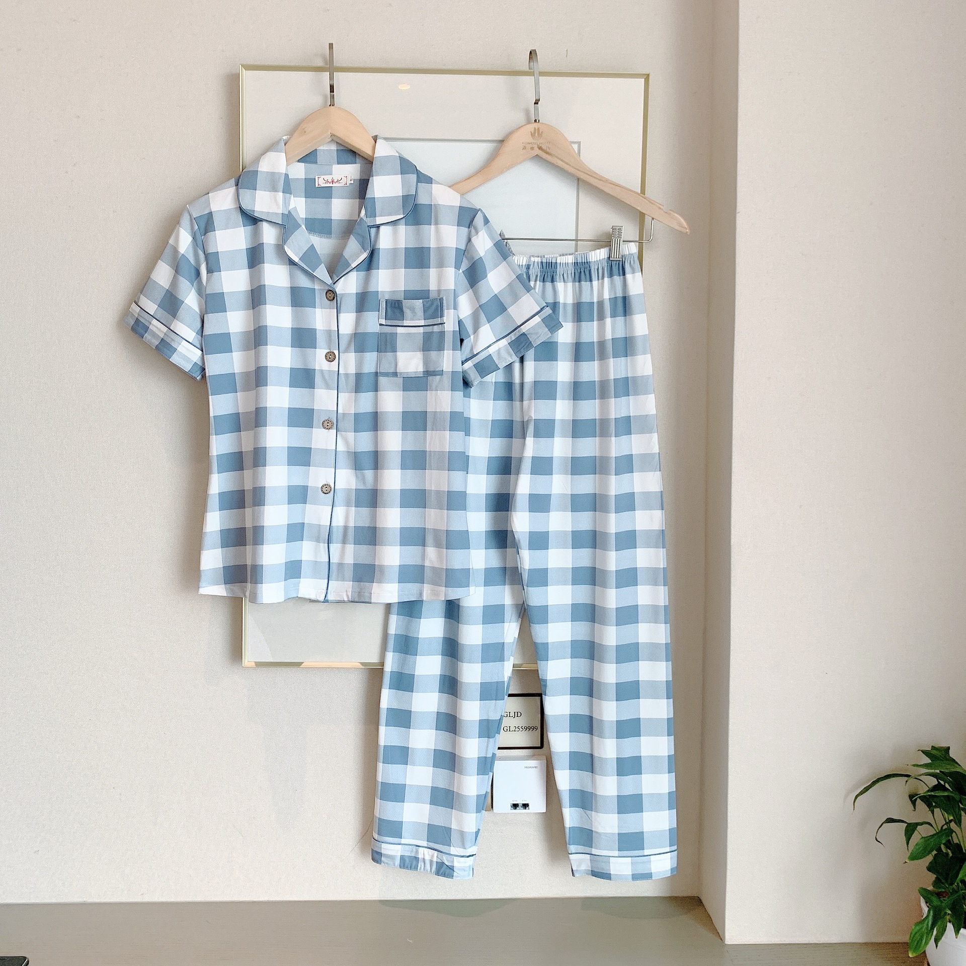 918-2 파란색 격자