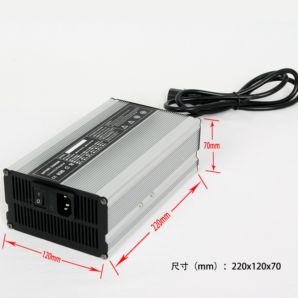 工业跨境54.6v10a 48v10a 60v8a 72v7a 84v5a 三元铁锂电池充电器