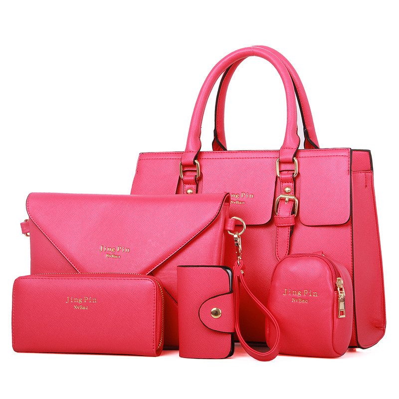 2021 New Three-piece Women's Bag Korean Style Fashionable Shoulder Crossbody Bag Portable Large Bag Mother and Son Set Bag