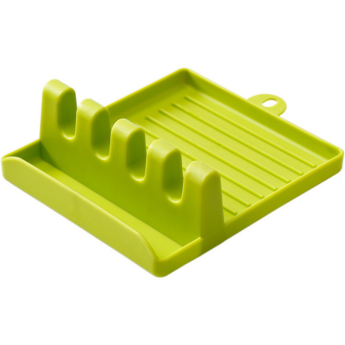 Kitchen spatula shelf soup spoon pad chopsticks pot lid storage pad household multi-functional high-quality plastic wall-mounted storage rack