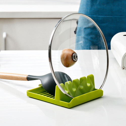 Kitchen spatula shelf soup spoon pad chopsticks pot lid storage pad household multi-functional high-quality plastic wall-mounted storage rack