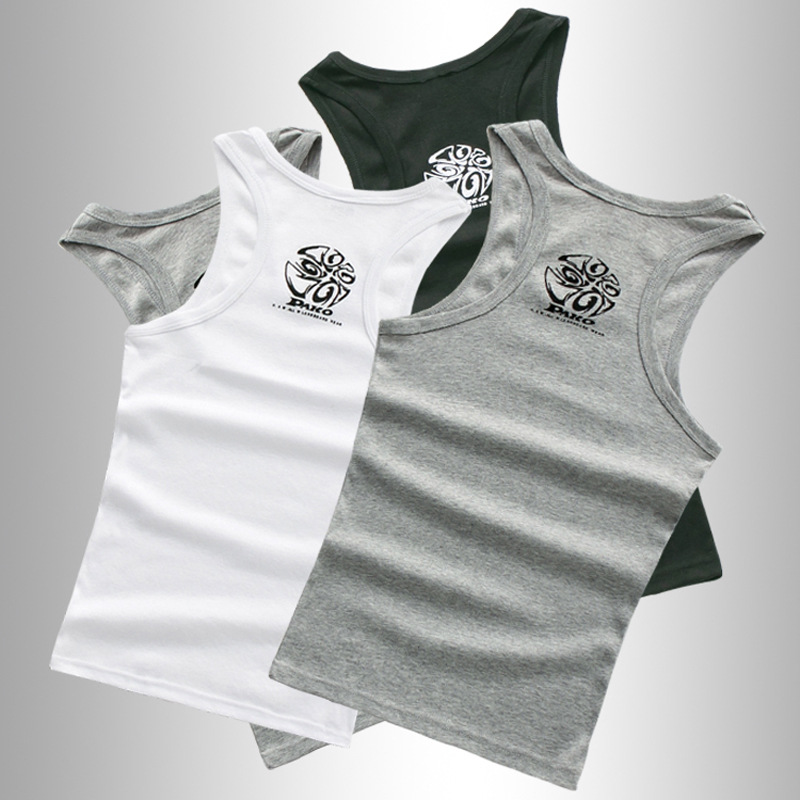 Men's Vest Printed Summer Sports Undershirt Does Not Deform Or Ball,Slim Fit,Breathable,Sweat-absorbent Hurdle H-shaped Vest For Men