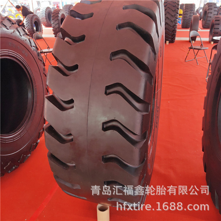 供应铲车轮胎23.5-25 L5 大块加深花纹 矿用装载机轮胎