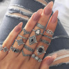 Retro accessory, ring, set, European style