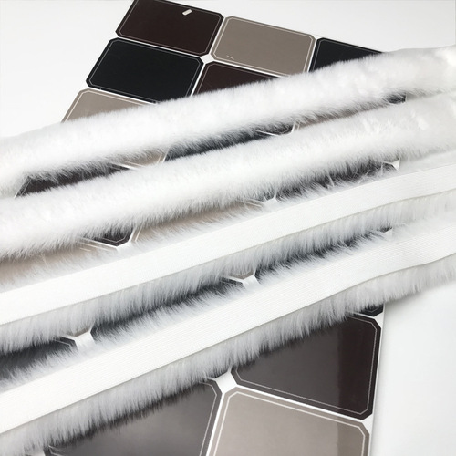 Faux Rabbit Fur Trim Christmas Hat Edge Tangzhuang Hanfu Accessory Cheongsam Edge Christmas Decoration White Fur Strips