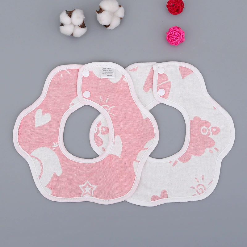Gauze eating bib, children's laundry basket