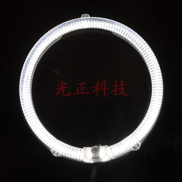 Luces de coche de alto brillo, ojos de ángel con guía de luz, con función de atenuación, lente LED, 2.5 pulgadas, 3 pulgadas, Q5, H5 luces decorativas