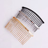 DIY headdress accessories 20 tooth twist lines hair comb, environmentally friendly electroplated iron, combed combed hair folder hair pearl hair clip