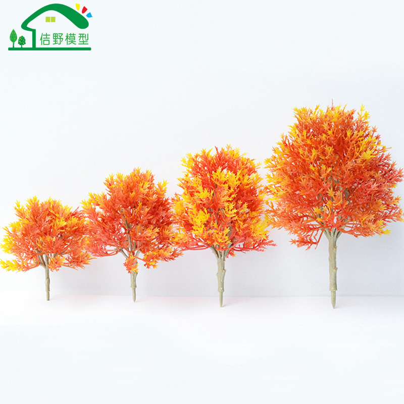 Architectural Model Tree Garden Micro Landscape Tree Artificial Maple Leaf Tree Handmade Sand Table Scene Mini Plastic Landscaping Tree Architectural Model Tree Garden Micro Landscape Tree Artificial Maple Leaf Tree Handmade Sand Table Scene Mini Plastic Landscaping Tree