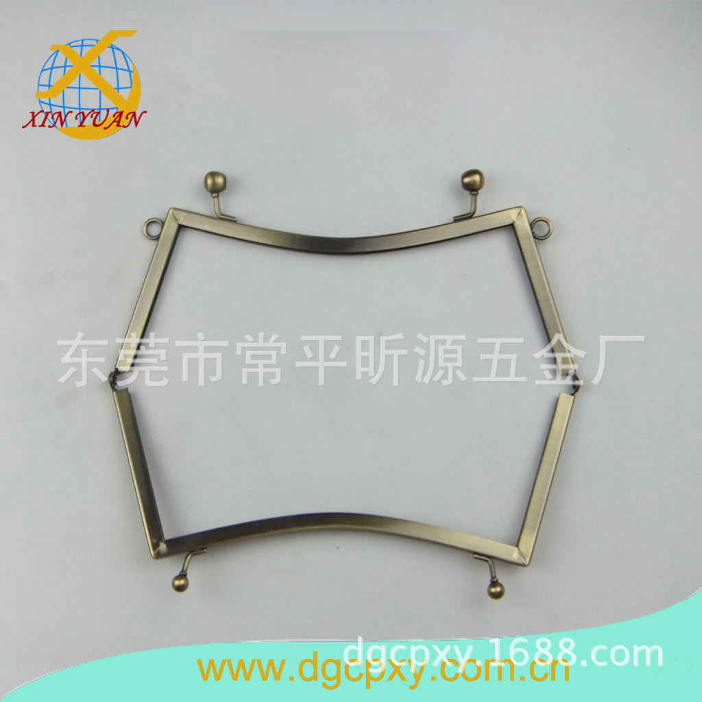 供应凹型皮包五金配件,皮包五金夹框 皮包夹 包框 扣夹