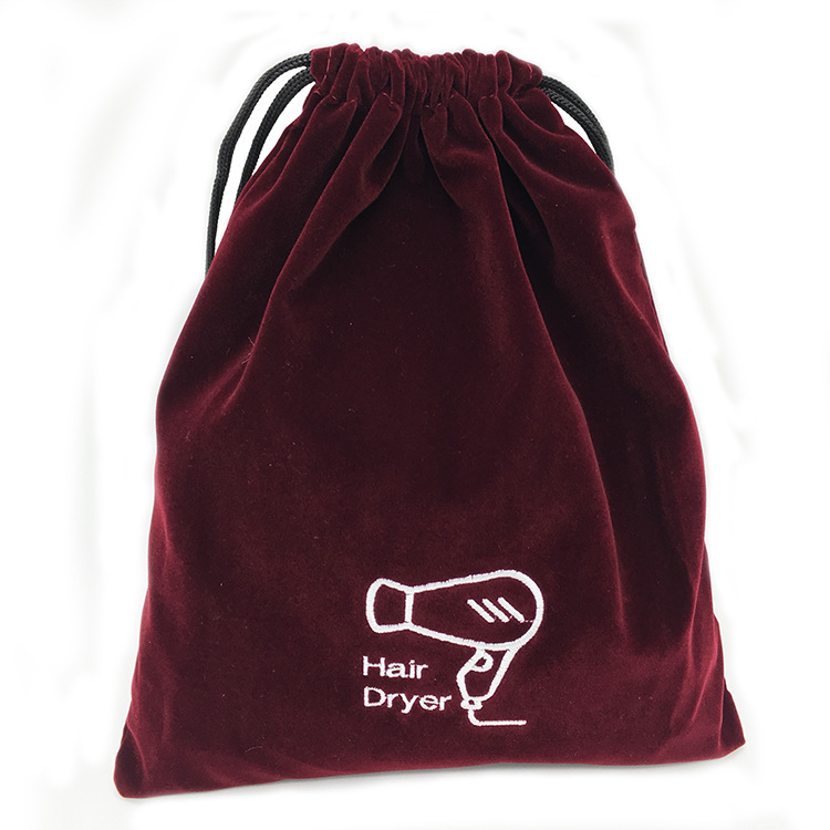 Hotel, hotel, bolsa de secador de pelo, bolsa de almacenamiento, cubierta de conducto de aire, bolsa a prueba de polvo, bolsa de franela, LOGOTIPO personalizado para el hogar