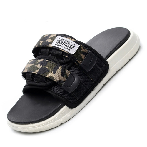 Cross-border Korean version of trendy casual outdoor double buckle soft-soled slippers for couples beach parkour Vietnamese sandals and slippers wholesale