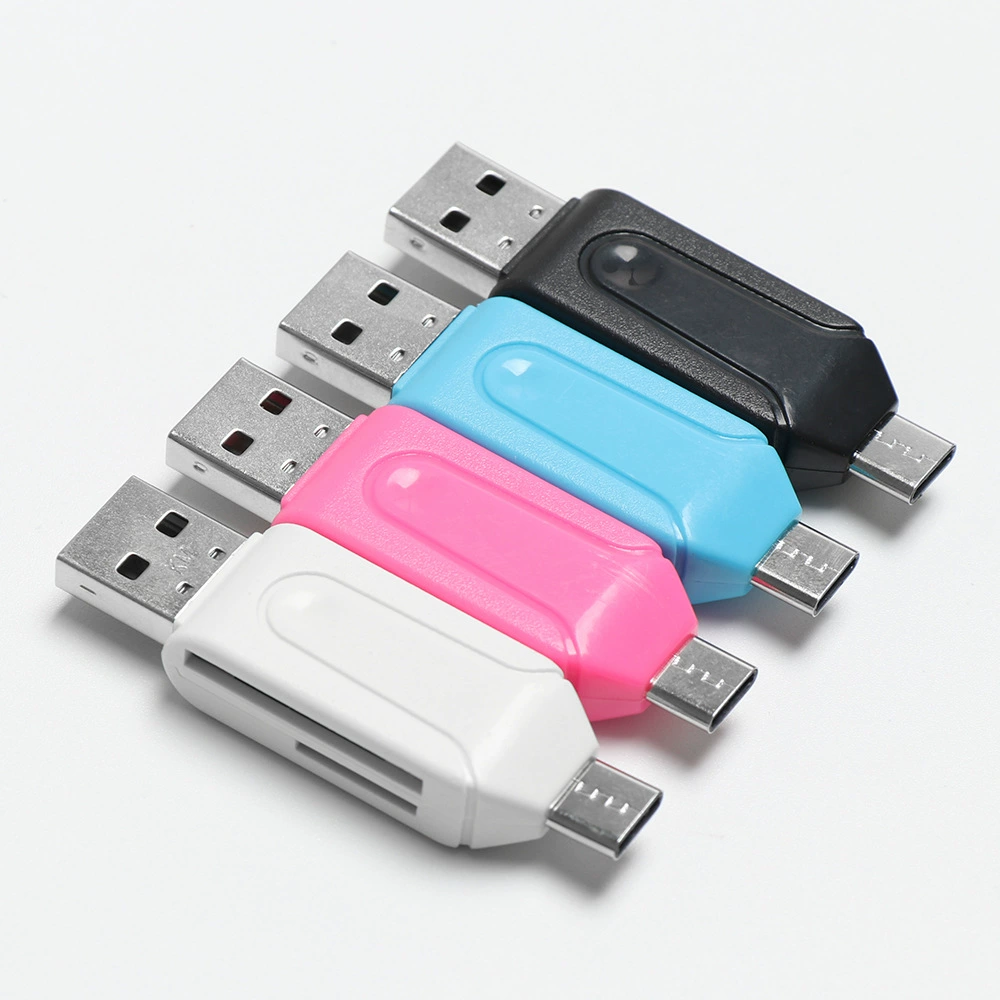 DM-HC91 считыватель USB 2.0 SD TF два в одном Micro USB для Android мобильного телефона