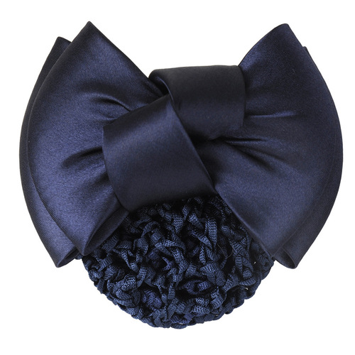 Professional hair net bag Korean version striped bow bank hairpin nurse hair accessories mobile stewardess hotel hair accessories